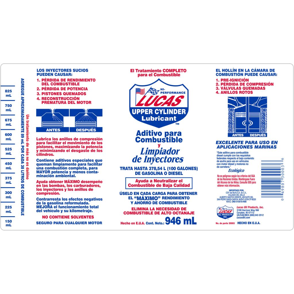 Fuel Treatment label