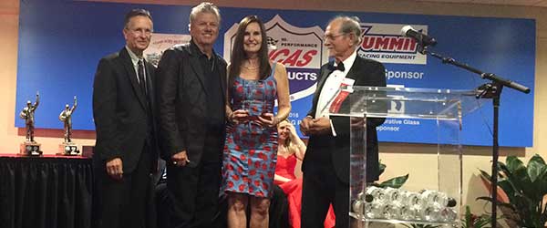 Laurie Force Honored with Pat Garlits Memorial Award