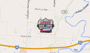 Lucas Oil Rail Lines Map