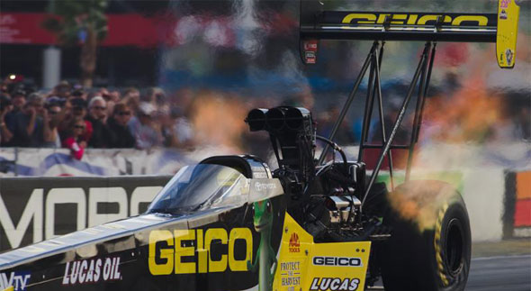 Crampton takes top spot ahead of NHRA Finals